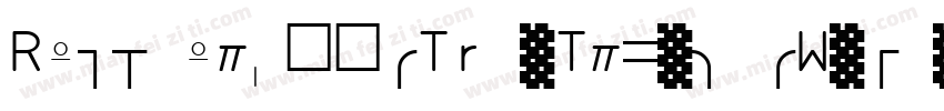 Railway-常规(TrueType) (Western)字体转换